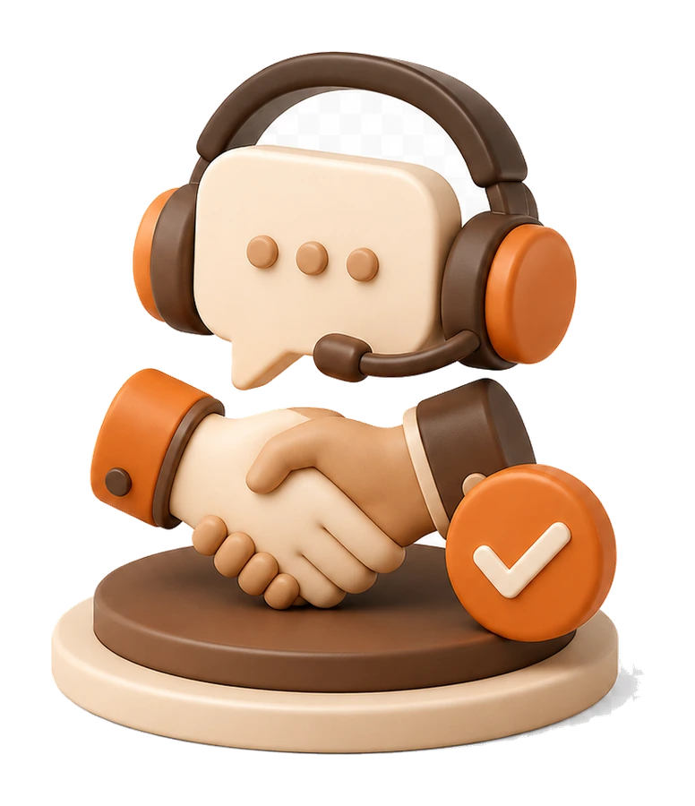 Mini-ilustração de suporte e acompanhamento próximo